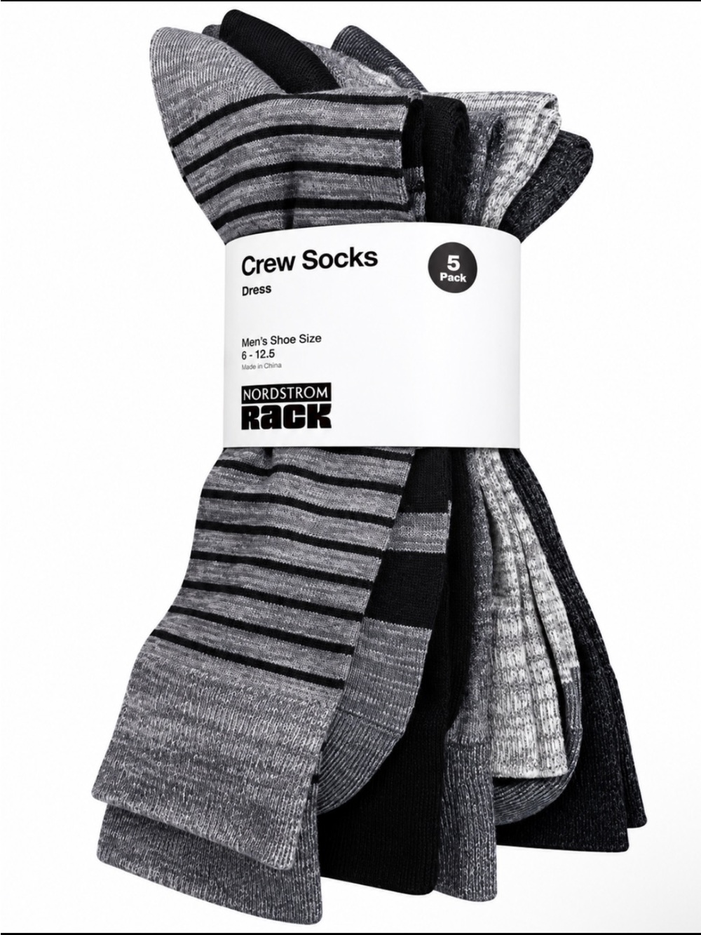 Nordstrom 5Pack Crew Socks - NWT